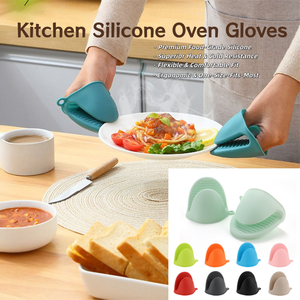Gants de four en silicone personnalisés, antidérapants, texturés, imperméables, résistants à la chaleur, épaissis, pour la cuisine, la cuisson et la pâtisserie - Product Image 1