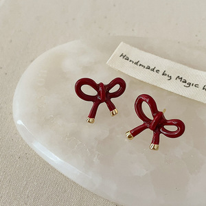 Trendy Cute Butterfly Knot Stud Design Earrings Versatile Niche Commuting New Daily <b>Sweet</b> Style for <b>Gifts</b> - Product Image 6