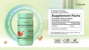 TABLETAS DE LICOPENO G-Health, un CAROTENOIDE NATURAL que protege la próstata, sin gluten, sin OMG, 60 piezas, suplemento herbario para adultos - Product Image 2