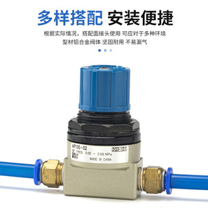 Vanne de décharge pneumatique à structure à bille solénoïde électrique AP100-01/AP100-02 Vanne de régulation et de décharge de pression pour gaz - Product Image 3