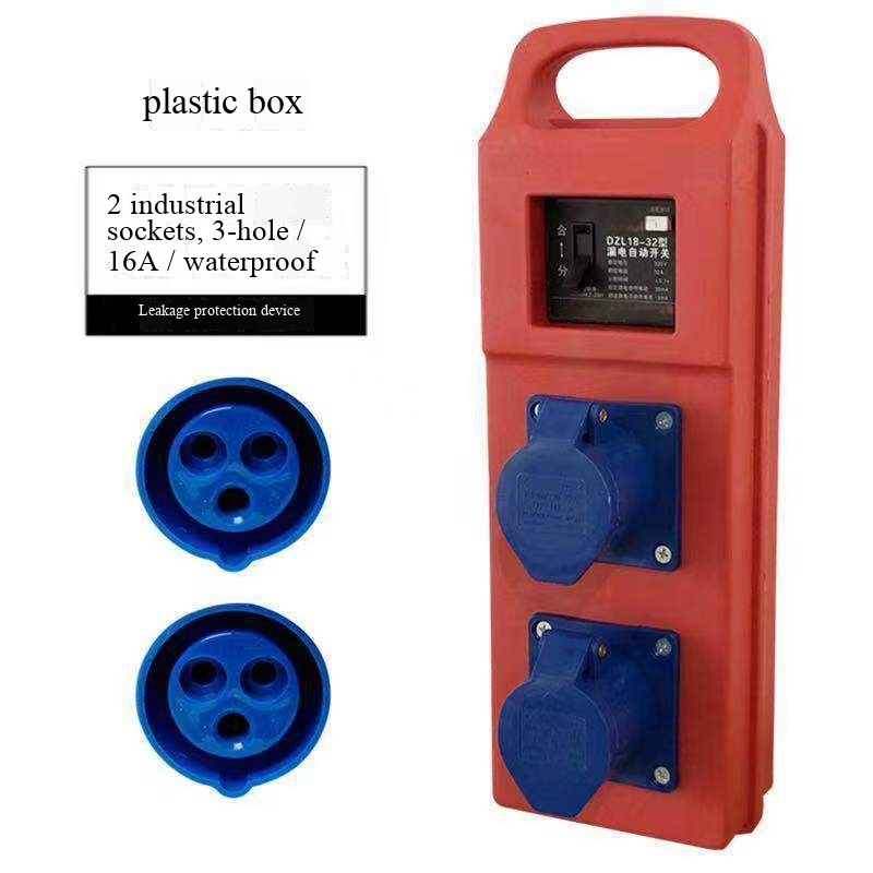 Pure copper plastic box 2-position industrial aviation