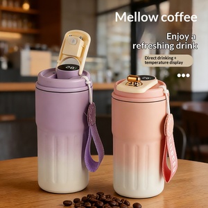 Taza de Café Personalizada con Degradado de Moda, Taza de Regalo Aislada de Acero Inoxidable 316 con Cordón Portátil - Product Image 2