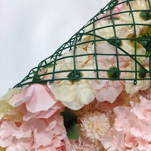 Đám Cưới Sân Khấu Hoa Tường Trang Trí Nội Thất Giá Rẻ Giá Hồng Backdrop Bảng Điều Chỉnh Cuộn lên Vải Vải Lụa Hoa Tường - Product Image 4