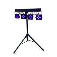 Combinaison de lumières led, g, Smart dj, application pour téléphone, sans fil, télécommande DMX IR, 4 éclairages/jeu