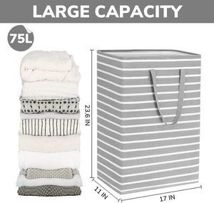 Cestas de Lavandería Plegables, Lavables y Reutilizables de Poliéster para Toallas, Ropa de Cama, Ropa y Juguetes - Product Image 3