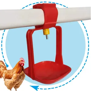ph-181/lz Chicken Quail Farming Equipment Red Double Arms Plastic Drip Cup