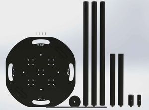 Giai đoạn đặc biệt ánh sáng đứng 3 mét dẫn ánh sáng đứng tam giác ổn định thiết bị nâng một lớp ánh sáng đứng - Product Image 2