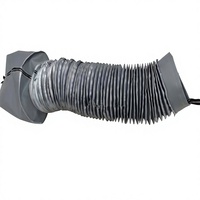 HengTai Cache-soufflet flexible à fermeture éclair, protection télescopique pour vis de machine CNC