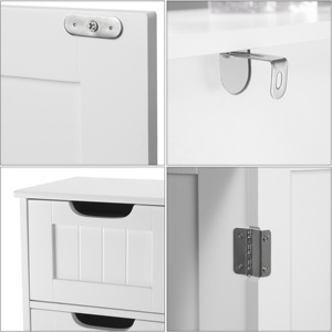 Modern Wooden Furniture Cheap Storage <strong>Bathroom</strong> High-capacity Drawer <strong>Cabinets</strong> Tall <strong>Thin</strong> <strong>Cabinet</strong> - Product Image 3