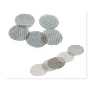 Custom 1- 635 mesh high precision stainless steel wire mesh round filter screen disc