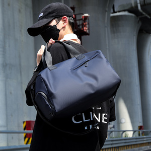 Large Capacity Fashion Gym Bag Custom Logo Oxford Plain Color Travel Duffel Sports Featuring Adjustable <b>Strap</b> Zipper Closure - Product Image 6