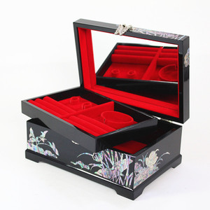 Finement fabriqué incrustée de nacre <span class=keywords><strong>en</strong></span> <span class=keywords><strong>bois</strong></span> boîte à bijoux - Product Image 4