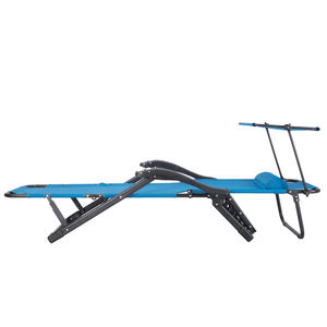 Hitree Luxury Portable Zero Gravity Liegestuhl Sonnen liege für Strand <span class=keywords><strong>massage</strong></span> im Freien mit klappbarem Sonnenschutz-Strandkorb - Product Image 5