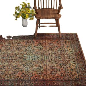 Meilleure tendance nouvelle Collection Polyester Chenille moderne Style persan motif carré tapis faits à la Machine support cuisine salles à manger - Product Image 5