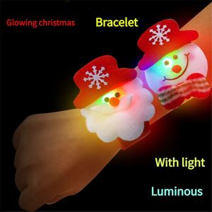 <b>Light</b> Plush Santa Claus Wristband with Snap Ring Christmas Bracelet Gift for Wrist Decorations for Kids and Adults - Product Image 4