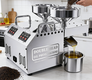 Piccola Pressa per Olio d'Oliva a Freddo, Macchina Compatta per Estrazione Olio di Girasole - Product Image 1