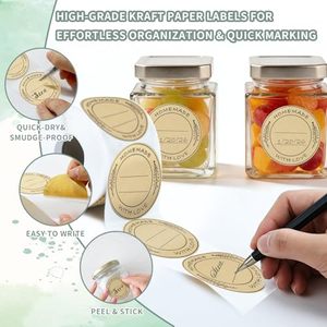Kraft Paper Self-Adhesive Sealing <b>Stickers</b> Packaging Custom <b>Stickers</b> Round Rolls Labels with <b>Logo</b> Custom Color & Size - Product Image 2