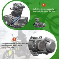Moteur de moto monocylindre quatre temps refroidi par eau CVT350 à allumage électrique CDI, le plus vendu, pour remplacement, garantie 6 mois