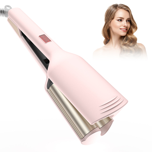 Gốm tóc Waver Curling Styler với <span class=keywords><strong>LCD</strong></span> hiển thị sóng sâu Waver PTC nhanh chóng sưởi ấm - Product Image 2