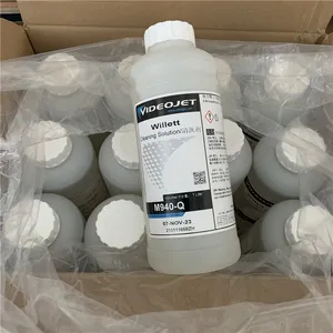 Willett-Solución de limpieza a ras Videojet M940-Q, 1L, solvente Original para máquina de codificación de carcasas con certificado MSDS RoHS