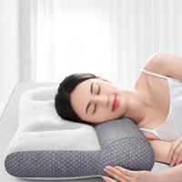 Oreiller cervical à soutien zoné, oreiller fonctionnel pour dormeurs latéraux avec taie d'oreiller, oreiller anti-traction pour le cou, oreiller de lit