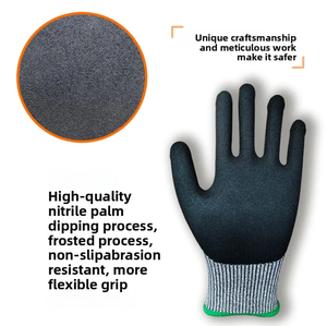 ถุงมือกันบาดระดับ 4 มาตรฐาน EN388 ANSI/ISEA ทนต่อการฉีกขาด ทนต่อสารเคมี ทนต่อการเจาะทะลุ กันน้ำ ทนต่อน้ำมัน ทำจากไนไตรล์ - Product Image 5