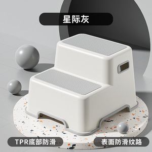 Children <b>Step</b> <b>Stool</b> Plastic 2 Tier Non Slip For Toilet Handwashing Home Use Age 2 4 Years - Product Image 4