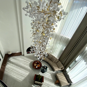 Lustre en <span class=keywords><strong>céramique</strong></span> sur mesure, matériau métallique de haute qualité, matériau <span class=keywords><strong>céramique</strong></span>, lustre LED pour hôtels, villas et salles à manger - Product Image 2