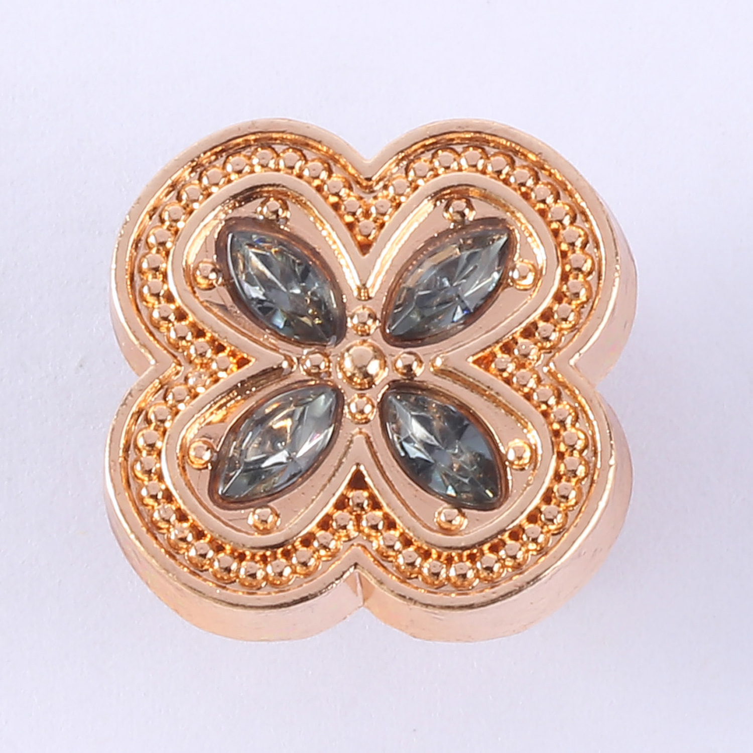 Fleur de gemme couleur bronze canon