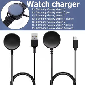 Chargeur de <span class=keywords><strong>montre</strong></span> sans fil pour <span class=keywords><strong>Samsung</strong></span> <span class=keywords><strong>Galaxy</strong></span> Watch 7 Ultra 6 5 Pro 5/4/3 Active 2/1Gear Sport/S3 Station de charge portable - Product Image 5