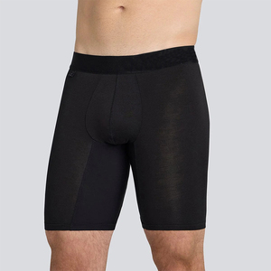 Ropa Interior Masculina CELINNE Premium, Suave, Negra, de Bambú y Spandex, Cómoda, Tipo Bóxer - Product Image 4