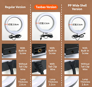 Feixiang F5 Support de Lumière d'Appoint <span class=keywords><strong>YouTube</strong></span>/TikTok - 10W, Largeur 55-92cm, Pliable, Portable, Température de Couleur Réglable 3000-6500K, Alimentation USB - Product Image 6