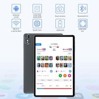 Tablette Android 15 OEM ODM 10 pouces avec clavier et souris, 12 Go de RAM, 64 Go de ROM, extensible jusqu'à 1 To, tablette 2 en 1 avec WiFi 6 et Bluetooth