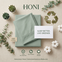 Ensemble de literie HONI en polyester respirant et hypoallergénique, certifié OEKO-TEX, 6 pièces, vente en gros, source mondiale