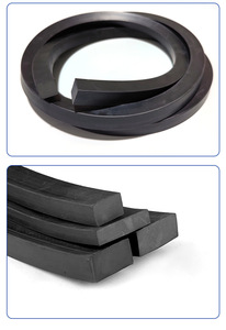 Tira de Sellado de Goma Cuadrada Sólida, Resistente al Desgaste, Impermeable, para Sellado de Huecos de Puertas y Ventanas, Absorción de Impactos - Product Image 1