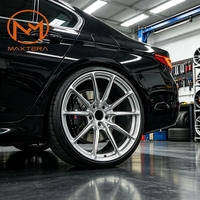 Jantes de voiture pour passagers Maxtera Forged Custom Hyper Silver P104SC Style pour Porsche 911 CorvetteC8 BMW M5 M8 Audi RS AMG en alliage