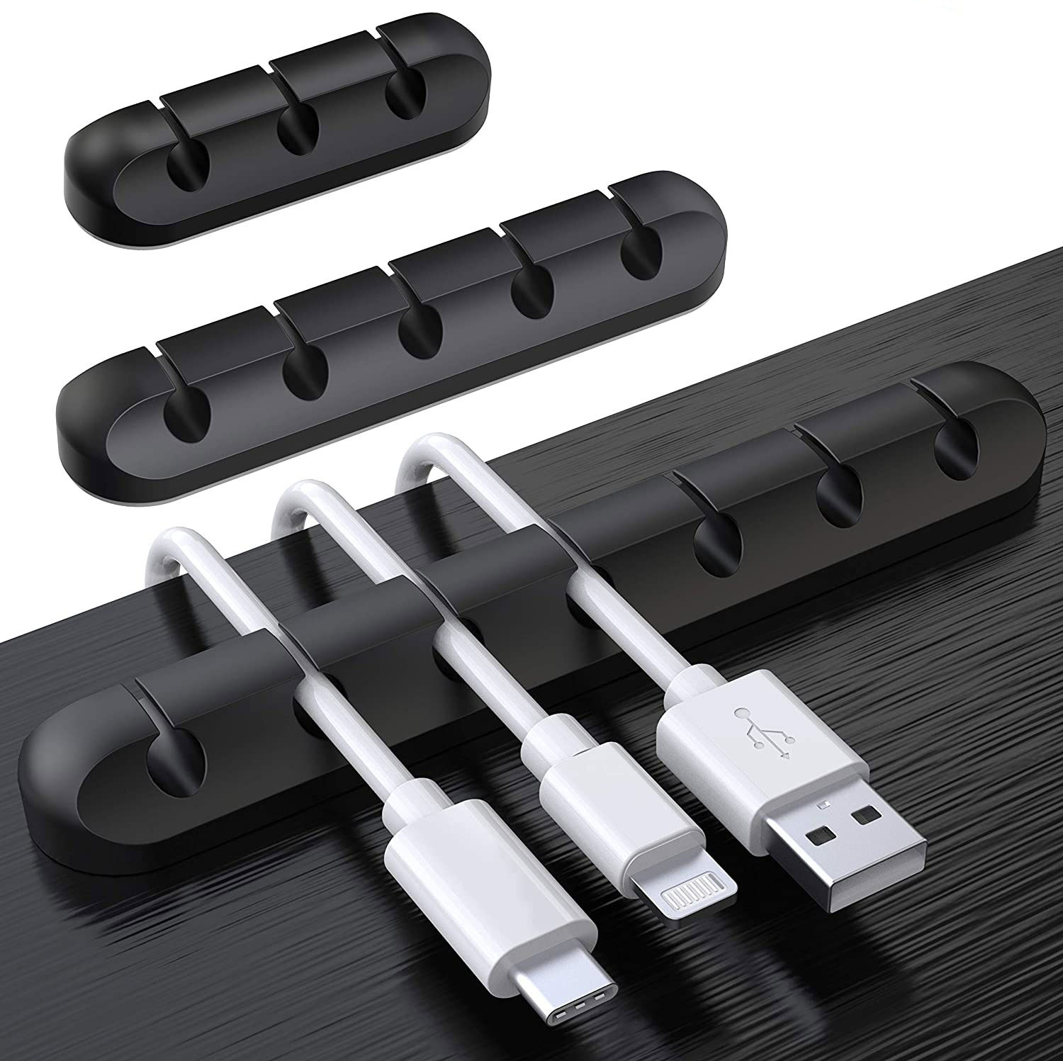 Силиконовый настольный USB провода кабельный организатор черный наушники для мобильного телефона зарядное устройство кабель Таблица зажимов