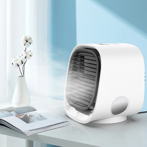 Wholesale Portable <b>Mini</b> Desktop <b>Air</b> Cooler USB Rechargeable 300ML Water LED Light Cooling Fan <b>Conditioner</b> - Product Image 5