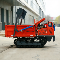 Minidumper Compacto con Motor Diésel, Tipo Crawler, de 2 Toneladas, con Gran Tracción para Carga y Transporte de Piedras