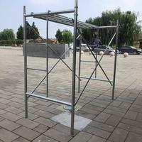 Échafaudage portable robuste en alliage d'aluminium avec stabilisateurs pour travaux de construction et d'entretien de bâtiments de bureaux EN1004