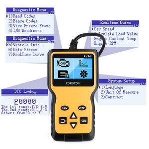 OBD2 K310 Universal Plug-and-Play Herramientas de diagnóstico de coche Material ABS Pantalla digital Lector de código Idioma inglés Analizador EOBD - Product Image 6