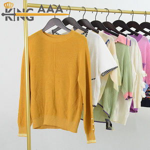 <span class=keywords><strong>Magasin</strong></span> de vêtements pull pour femmes marque vêtements d'été seconde <span class=keywords><strong>main</strong></span> femmes vêtements d'occasion pull corée - Product Image 6