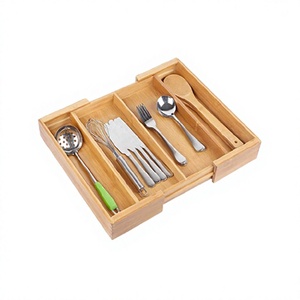 Porte-couverts pour tiroir de cuisine, taille et forme personnalisées, plateau à couverts en bois à prix abordable - Product Image 1