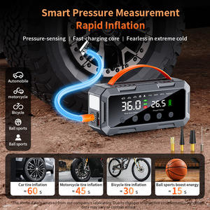 Arrancador de Coches con Compresor de Aire, Doble Cilindro de 25 mm*2, Corriente Máxima de 8000 A, Pantalla Digital, Uso de Emergencia para Automóviles - Product Image 2