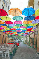 YUBO coloré rue parapluies décoratifs repère local café hôtels restaurants musée d'art événement décoration de plafond