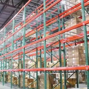 Factory Direct <strong>Pallet</strong> <strong>Rack</strong> Teardrop Wide Span Storage <strong>Racks</strong> with Wire Mesh Decking for the American Market Material Handling - Product Image 3