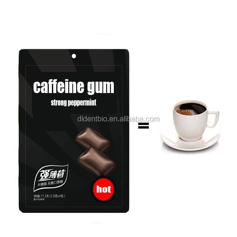 Энергия 40 мг с кофеином 20 мг таурина VB L-теанина без сахара жевательная резинка