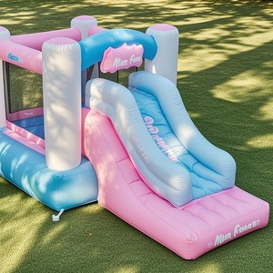 Château sautant gonflable curable de PVC de maison de rebond coloré avec l'accessoire de glissière et de ventilateur pour l'enfant - Product Image 3