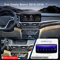 Aijia Best Factory Pièces automobiles pour GEELY 2015-2016 Borui 12.3in Autoradio Lecteur Cadres Panneau Faisceau de câbles Android 13