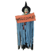 Fantôme suspendu à design effrayant avec lumière et voix pour la décoration d'Halloween, haute qualité, vente chaude